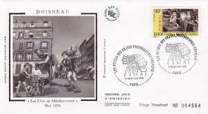 画像1: Robert Doisneau／ロバート・ドアノー【Les Lilas de Menilmontant】FDC