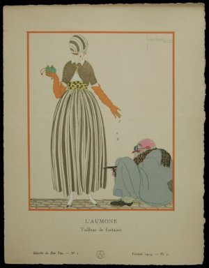 画像1: Georges Lepape/ジョルジュ・ルパップ【L'AUMONE】Tailleur de Fanfaisie