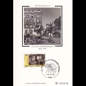 画像: Robert Doisneau／ロバート・ドアノー【Les Lilas de Menilmontant】FDC