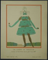 画像: Georges Lepape/ジョルジュ・ルパップ【LES JARDINS DE VERSAILES - Costume de Paul Poiret dans le gout Lois XIV】