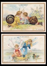 画像: Chromo Card／クロモカード【Les Escargots】【Les Libellules】Bon Marche