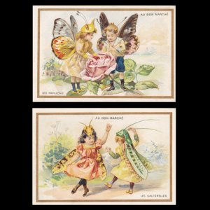 画像: Chromo Card／クロモカード【Les Papillons】【Les Sauterelles】Bon Marche