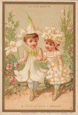 画像: Chromo Card／クロモカード【Le lys et la fleur d'oranger 】Bon Marche