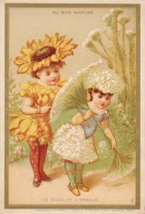 画像: Chromo Card／クロモカード【Le soleil et l'ombelle】Bon Marche