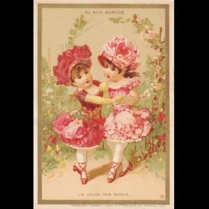 画像: Chromo Card／クロモカード【La valse des roses】Bon Marche