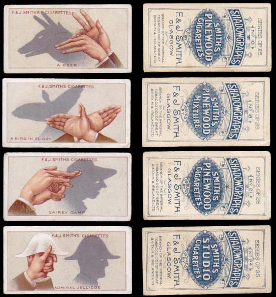 画像: cigarettes card／シガレットカード【SHADOWGRAPHS】F. & J. SMITH'S CIGARETTES