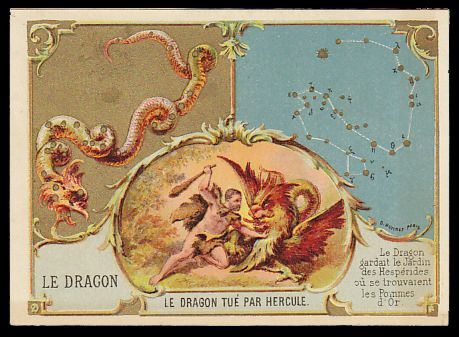 画像: Chromo card／クロモ・カード【La Grande Ourse】【Le Dragon】 2枚セット