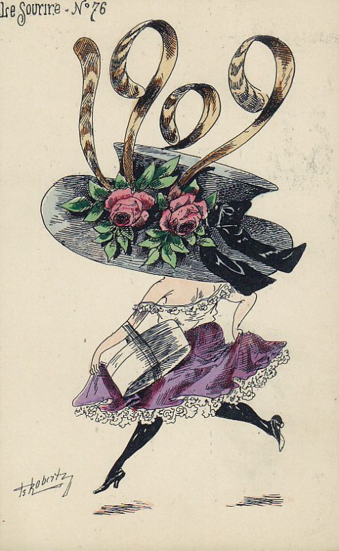 画像1: Antique Postcard／アンティーク・ポストカード【La Mode en 1909】