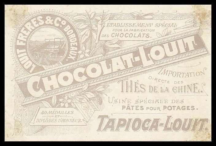 画像: Chromo Card／クロモカード【Les savants】 Chocolat Louit