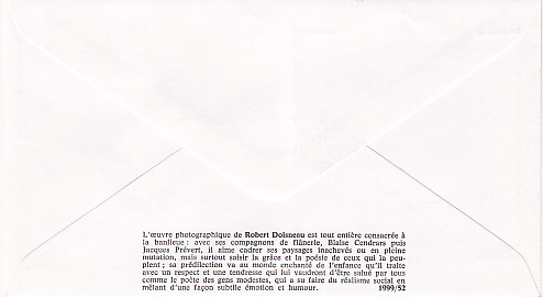画像: Robert Doisneau／ロバート・ドアノー【Les Lilas de Menilmontant】FDC