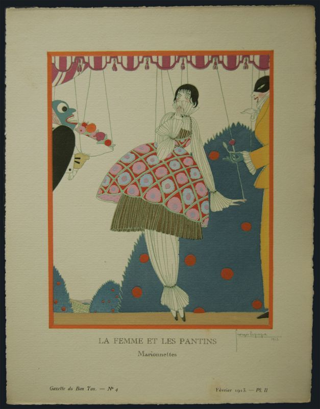 画像1: Georges Lepape/ジョルジュ・ルパップ【LA FEMME ET LES PANTINS - Marionnettes】