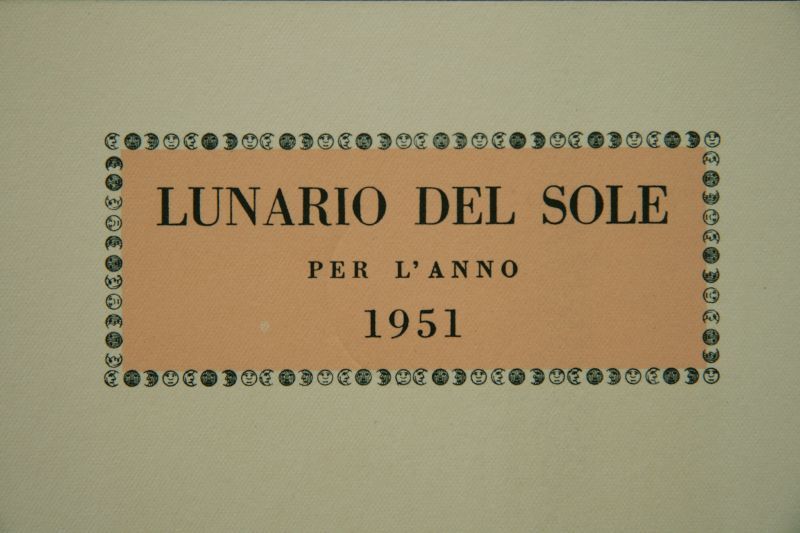 画像: Piero Fornasetti／ピエロ・フォルナセッティ【LUNARIO DEL SOLE PER L'ANNO 1951】OTTOBRE