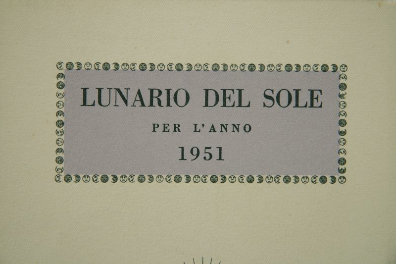 画像: Piero Fornasetti／ピエロ・フォルナセッティ【LUNARIO DEL SOLE PER L'ANNO 1951】DICEMBRE