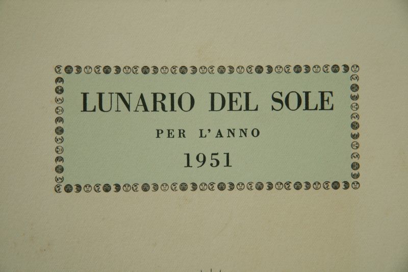 画像: Piero Fornasetti／ピエロ・フォルナセッティ【LUNARIO DEL SOLE PER L'ANNO 1951】MARZO