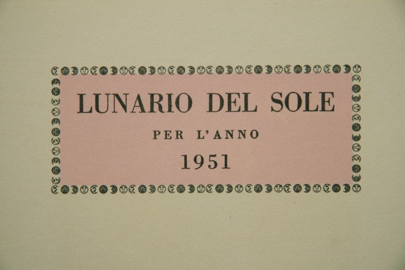 画像: Piero Fornasetti／ピエロ・フォルナセッティ【LUNARIO DEL SOLE PER L'ANNO 1951】MAGGIO