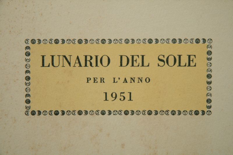 画像: Piero Fornasetti／ピエロ・フォルナセッティ【LUNARIO DEL SOLE PER L'ANNO 1951】GIUGNO