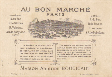 画像: Chromo Card／クロモカード【Promenade au bois】Bon Marche