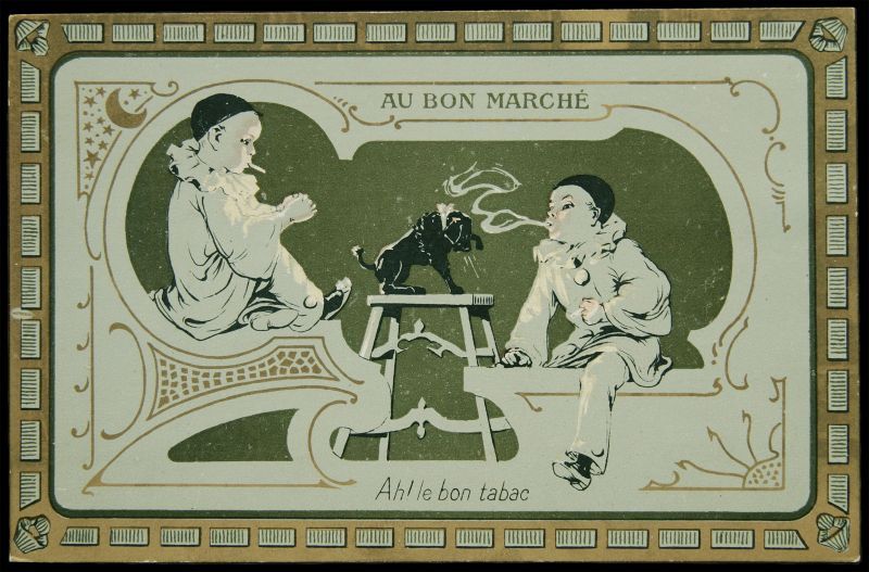 画像1: 再入荷　Chromo Card／クロモカード【Ah! le bon tabac】Bon Marche