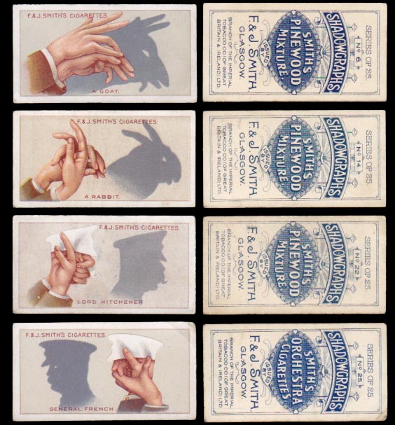 画像: cigarettes card／シガレットカード【SHADOWGRAPHS】F. & J. SMITH'S CIGARETTES