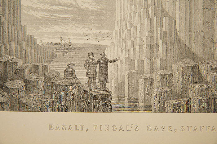 画像: natural history illustration／博物画【BASALT, FINGAL'S CAVE, STAFFA】