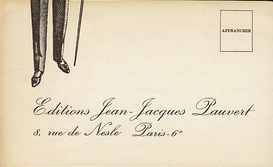 画像: 【Editions Jean-Jacques Pauvert】ジャン= ジャック・ポーヴェール 