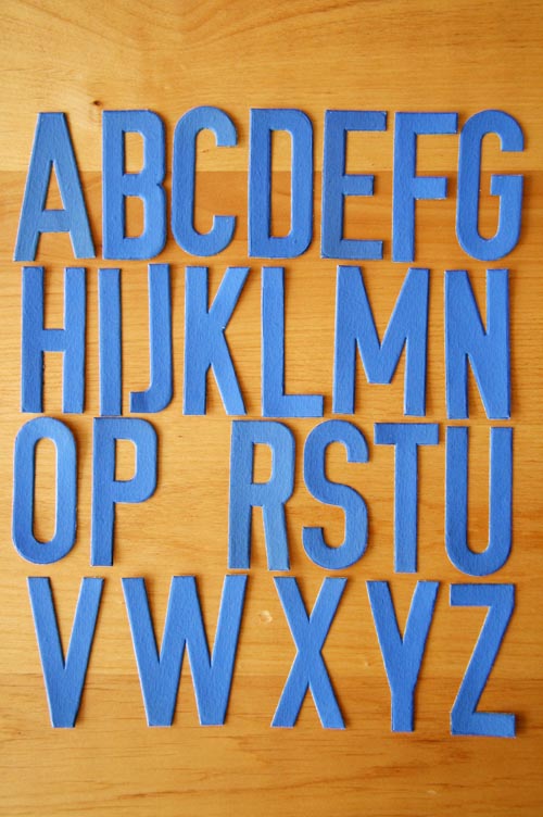 画像: チェコの紙製アルファベット&数字