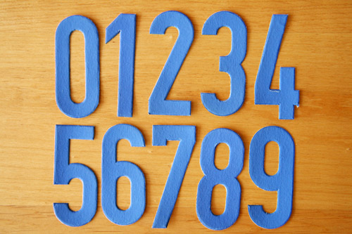 画像: チェコの紙製アルファベット&数字