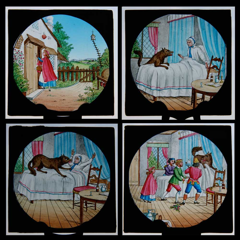 画像: Magic Lantern Slide／マジックランタン・スライド【Little Red Riding Hood】赤ずきんちゃん