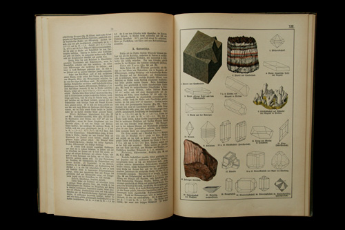 画像: mineral illustration／鉱物画【Naturgeschichte des Mineralreichs】