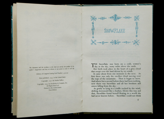 画像: Paul Gallico／ポール・ギャリコ【SNOWFLAKE】雪のひとひら