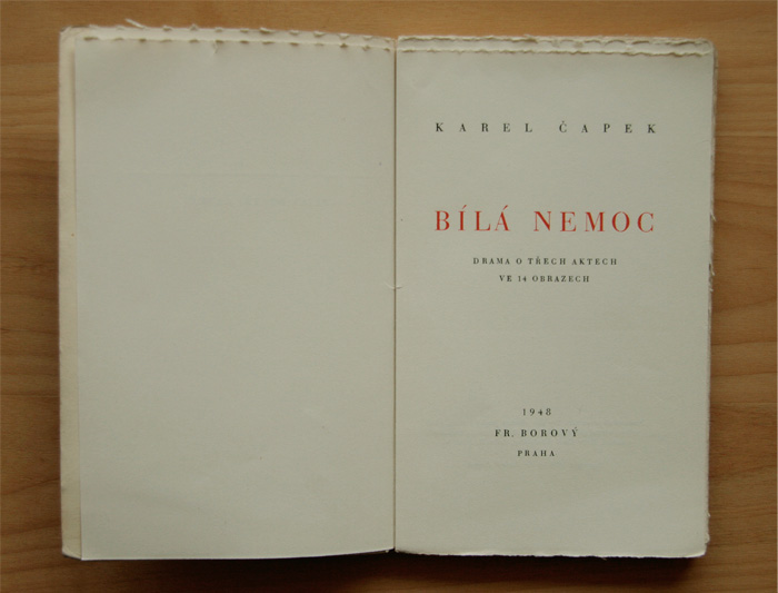 画像: Karel Capek／カレル・チャペック【Bila nemoc】白い病気