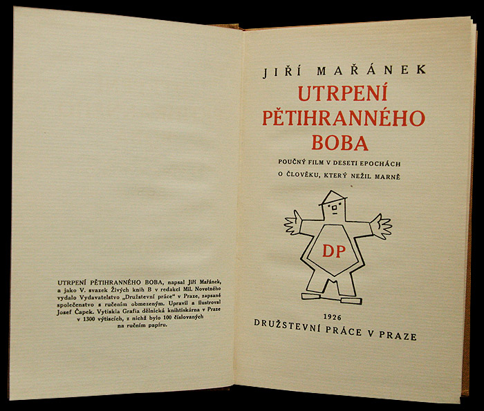 画像: 再入荷　Josef Capek／ヨゼフ・チャペック【UTRPENI PETIHRANNEHO BOBA】