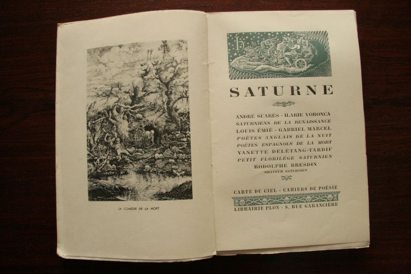 画像: 【SATURNE】Carte du ciel - Cahiers de poesie