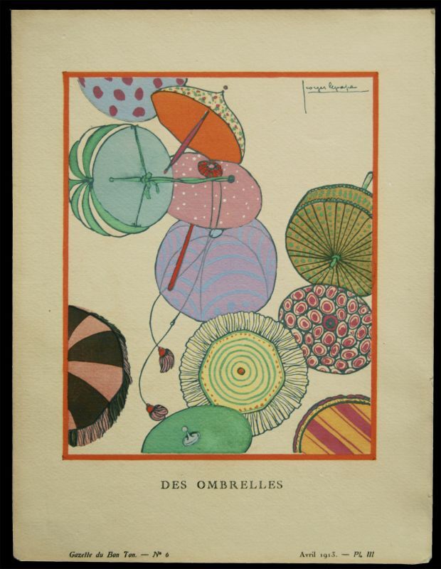 画像1: Georges Lepape/ジョルジュ・ルパップ【DES OMBRELLES】