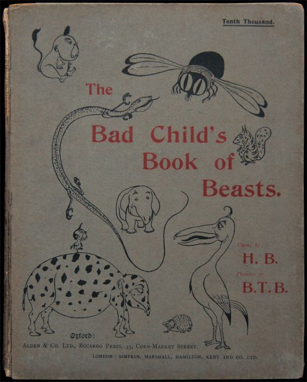 画像1: Hilaire Belloc／ヒレア・ベロック【The Bad Child's Book of Beasts.】超わるい子の生きものガイドブック