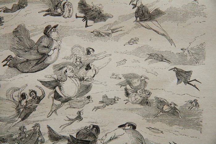 画像: 再入荷　J.J.Grandville／J.J.グランヴィル【Les oiseaux voyageurs de la manche】Le Magasin Pittoresque