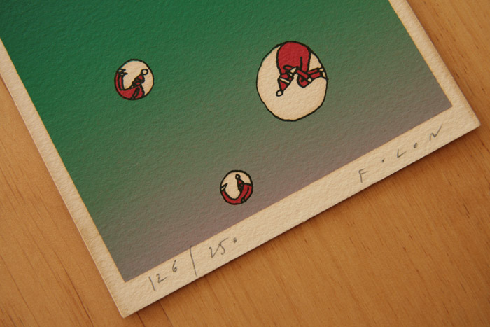 画像: Jean Michel Folon／ジャン・ミシェル・フォロン【Carte de vœux pour la Galerie Regence】