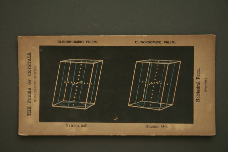 画像: Stereo Card／ステレオ・カード【THE FORMS OF CRYSTALS】MONOCLINIC SYSTEM